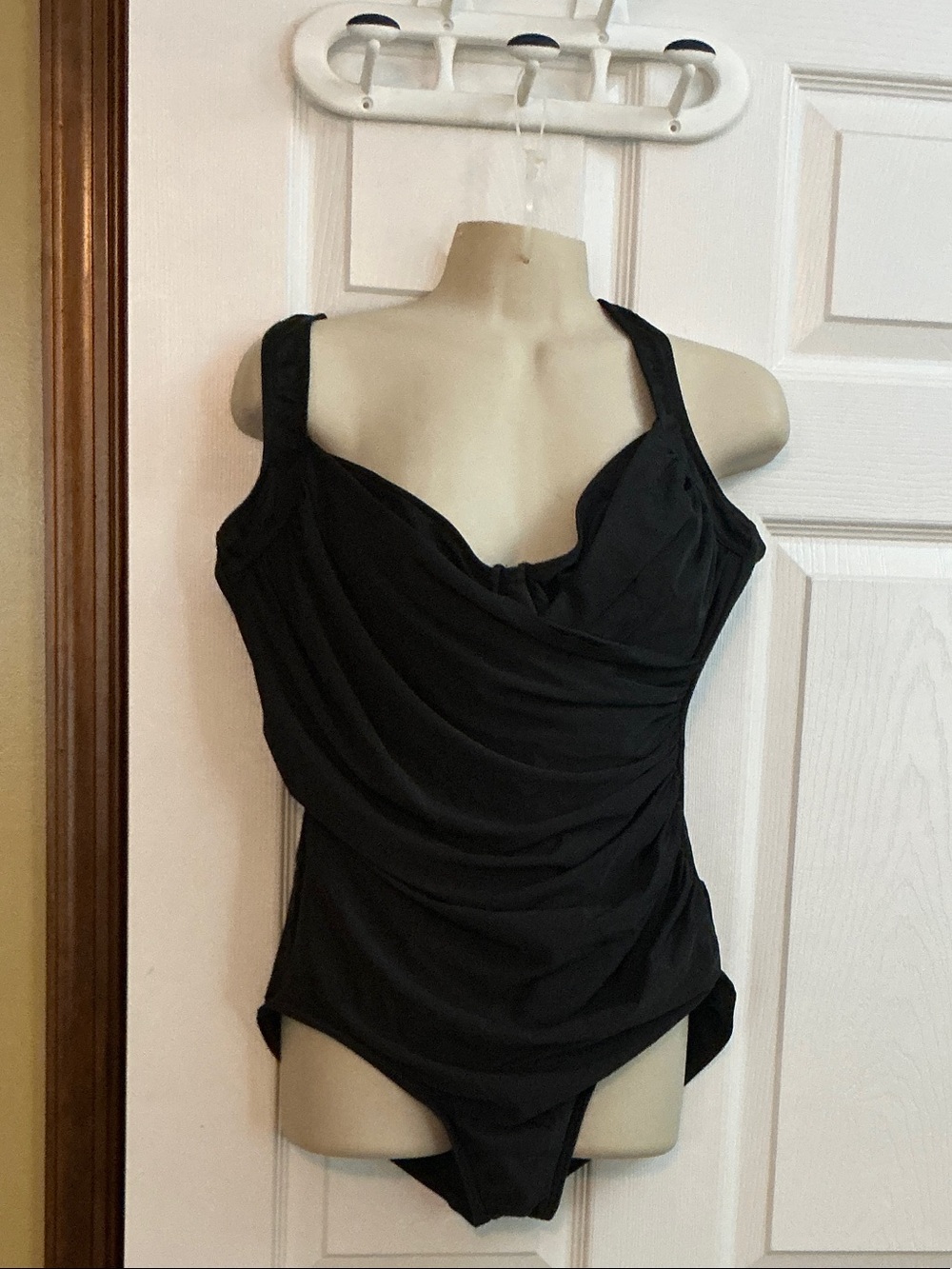 Miraclesuit Black Draped Cami Tank